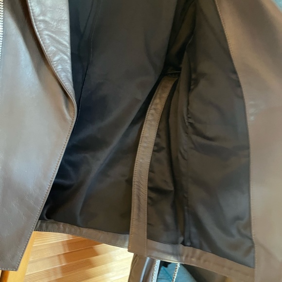 *NWT* SKINGRAFT gorgeous lambskin leather bomber DEEP GREY - Picture 5 of 6